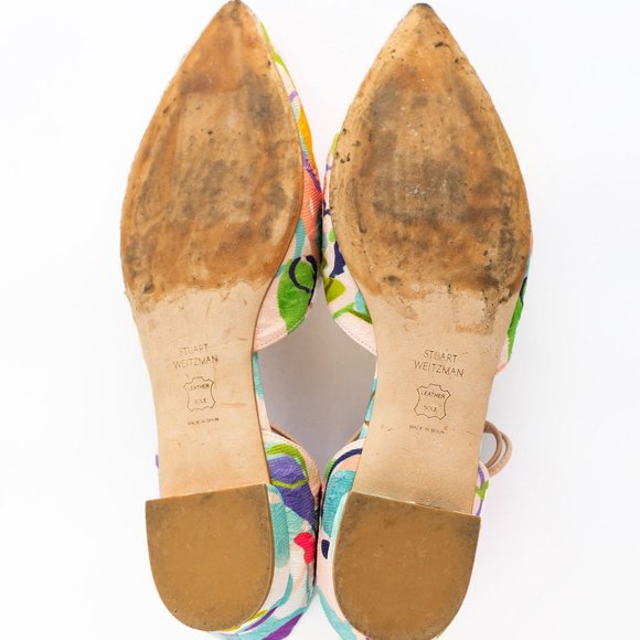 Stuart Weitzman Silk Flats- Size 8.5 - Picture 6 of 8